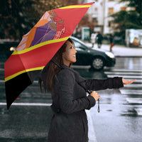 Personalised Macedonia National Day Umbrella New Sun of Liberty Waves Style - Wonder Print Shop