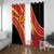 Personalised Macedonia National Day Window Curtain New Sun of Liberty Waves Style - Wonder Print Shop