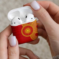 Vergina Sun Macedonia AirPods Case Greek Pattern Red - Wonder Print Shop