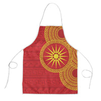 Vergina Sun Macedonia Apron Greek Pattern Red - Wonder Print Shop