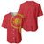 Vergina Sun Macedonia Baseball Jersey Greek Pattern Red - Wonder Print Shop