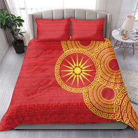 Vergina Sun Macedonia Bedding Set Greek Pattern Red - Wonder Print Shop
