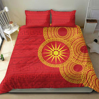 Vergina Sun Macedonia Bedding Set Greek Pattern Red - Wonder Print Shop