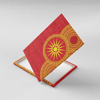 Vergina Sun Macedonia Canvas Wall Art Greek Pattern Red - Wonder Print Shop