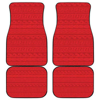 Vergina Sun Macedonia Car Mats Greek Pattern Red - Wonder Print Shop