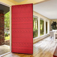 Vergina Sun Macedonia Door Cover Greek Pattern Red - Wonder Print Shop