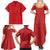 Vergina Sun Macedonia Family Matching Summer Maxi Dress and Hawaiian Shirt Greek Pattern Red - Wonder Print Shop