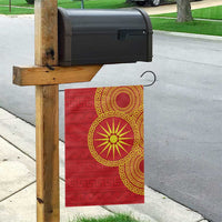 Vergina Sun Macedonia Garden Flag Greek Pattern Red - Wonder Print Shop