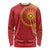 Vergina Sun Macedonia Long Sleeve Shirt Greek Pattern Red - Wonder Print Shop