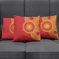 Vergina Sun Macedonia Pillow Cover Greek Pattern Red - Wonder Print Shop