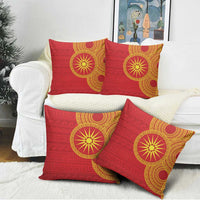 Vergina Sun Macedonia Pillow Cover Greek Pattern Red - Wonder Print Shop