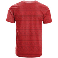Vergina Sun Macedonia T Shirt Greek Pattern Red - Wonder Print Shop