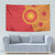 Vergina Sun Macedonia Tapestry Greek Pattern Red - Wonder Print Shop