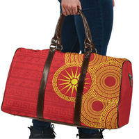 Vergina Sun Macedonia Travel Bag Greek Pattern Red - Wonder Print Shop