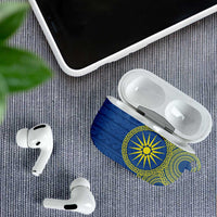 Vergina Sun Macedonia AirPods Case Greek Pattern Blue - Wonder Print Shop