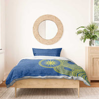Vergina Sun Macedonia Bedding Set Greek Pattern Blue - Wonder Print Shop