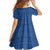 Vergina Sun Macedonia Family Matching Summer Maxi Dress and Hawaiian Shirt Greek Pattern Blue - Wonder Print Shop