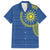 Vergina Sun Macedonia Family Matching Summer Maxi Dress and Hawaiian Shirt Greek Pattern Blue - Wonder Print Shop