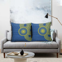 Vergina Sun Macedonia Pillow Cover Greek Pattern Blue - Wonder Print Shop