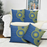 Vergina Sun Macedonia Pillow Cover Greek Pattern Blue - Wonder Print Shop