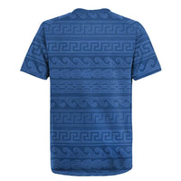 Vergina Sun Macedonia Rugby Jersey Greek Pattern Blue - Wonder Print Shop
