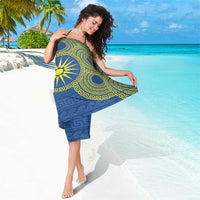 Vergina Sun Macedonia Sarong Greek Pattern Blue - Wonder Print Shop