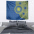 Vergina Sun Macedonia Tapestry Greek Pattern Blue - Wonder Print Shop