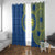 Vergina Sun Macedonia Window Curtain Greek Pattern Blue - Wonder Print Shop