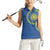 Vergina Sun Macedonia Women Sleeveless Polo Shirt Greek Pattern Blue - Wonder Print Shop