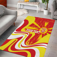 Macedonia Football Custom Area Rug Go Risovi Grunge Style - Wonder Print Shop