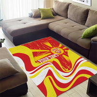 Macedonia Football Custom Area Rug Go Risovi Grunge Style - Wonder Print Shop