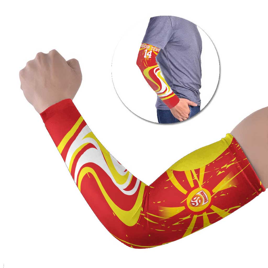 Macedonia Football Custom Arm Sleeves Go Risovi Grunge Style - Wonder Print Shop