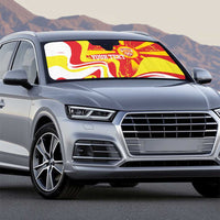 Macedonia Football Custom Auto Sun Shade Go Risovi Grunge Style - Wonder Print Shop