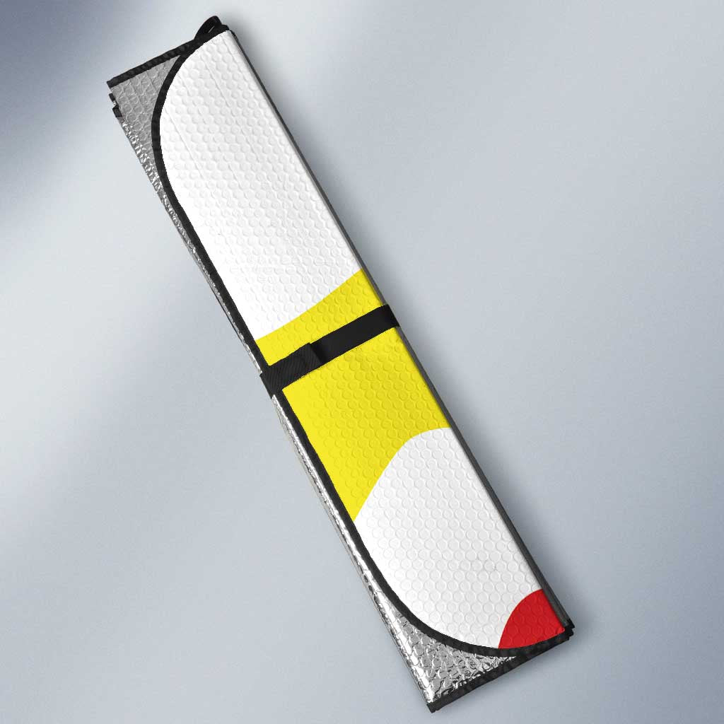 Macedonia Football Custom Auto Sun Shade Go Risovi Grunge Style - Wonder Print Shop