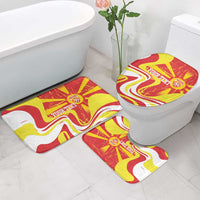 Macedonia Football Custom Bathroom Set Go Risovi Grunge Style - Wonder Print Shop