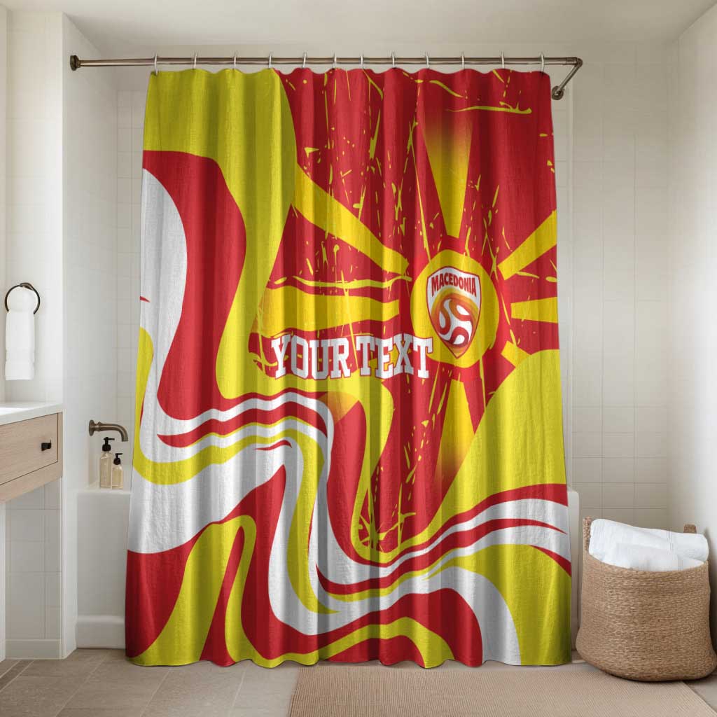 Macedonia Football Custom Bathroom Set Go Risovi Grunge Style - Wonder Print Shop