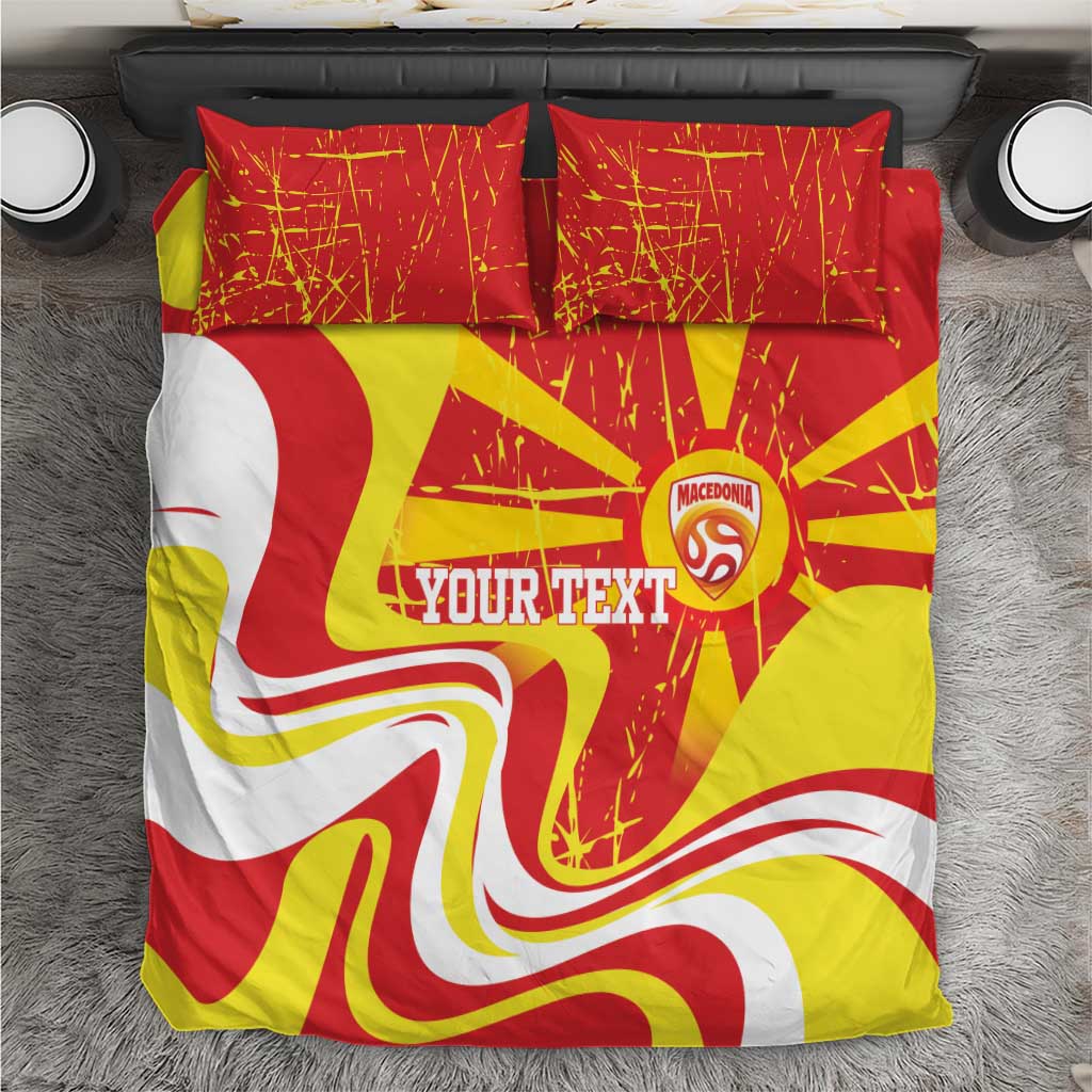 Macedonia Football Custom Bedding Set Go Risovi Grunge Style - Wonder Print Shop