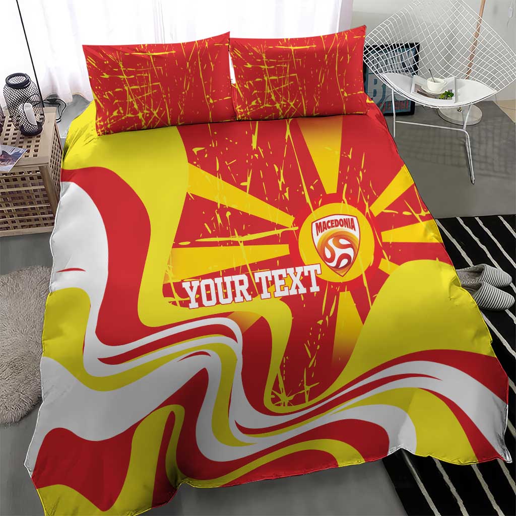 Macedonia Football Custom Bedding Set Go Risovi Grunge Style - Wonder Print Shop