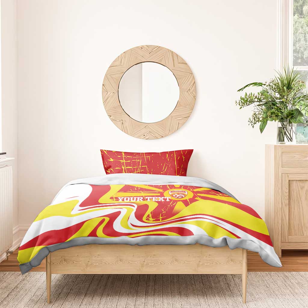 Macedonia Football Custom Bedding Set Go Risovi Grunge Style - Wonder Print Shop