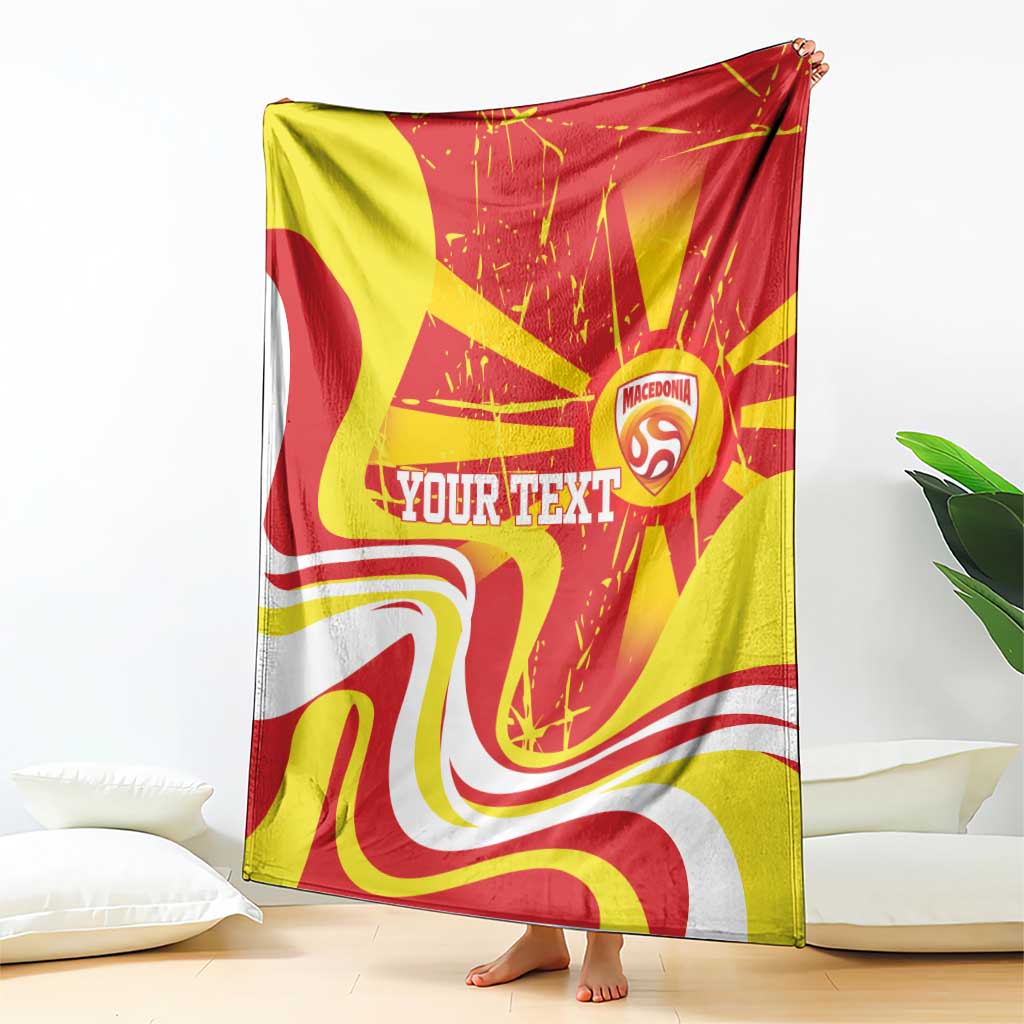 Macedonia Football Custom Blanket Go Risovi Grunge Style - Wonder Print Shop