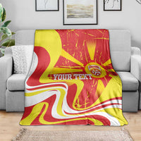 Macedonia Football Custom Blanket Go Risovi Grunge Style - Wonder Print Shop