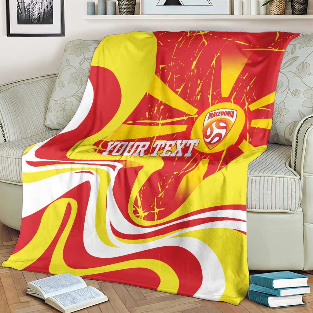 Macedonia Football Custom Blanket Go Risovi Grunge Style - Wonder Print Shop