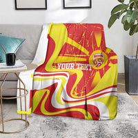 Macedonia Football Custom Blanket Go Risovi Grunge Style - Wonder Print Shop
