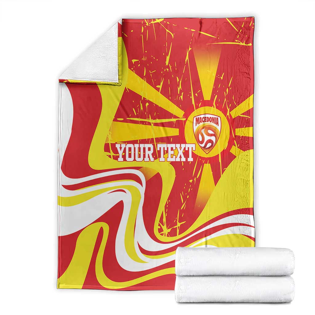 Macedonia Football Custom Blanket Go Risovi Grunge Style - Wonder Print Shop