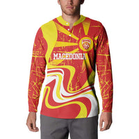 Macedonia Football Custom Button Sweatshirt Go Risovi Grunge Style - Wonder Print Shop
