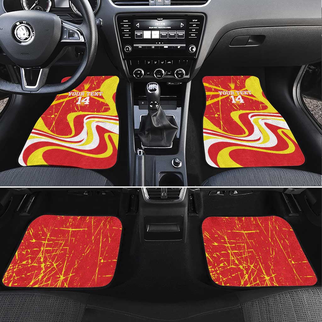 Macedonia Football Custom Car Mats Go Risovi Grunge Style - Wonder Print Shop