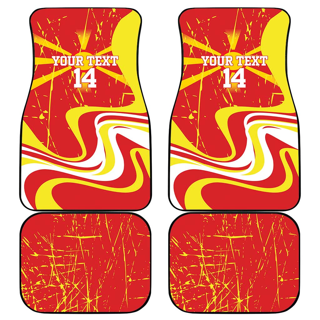 Macedonia Football Custom Car Mats Go Risovi Grunge Style - Wonder Print Shop