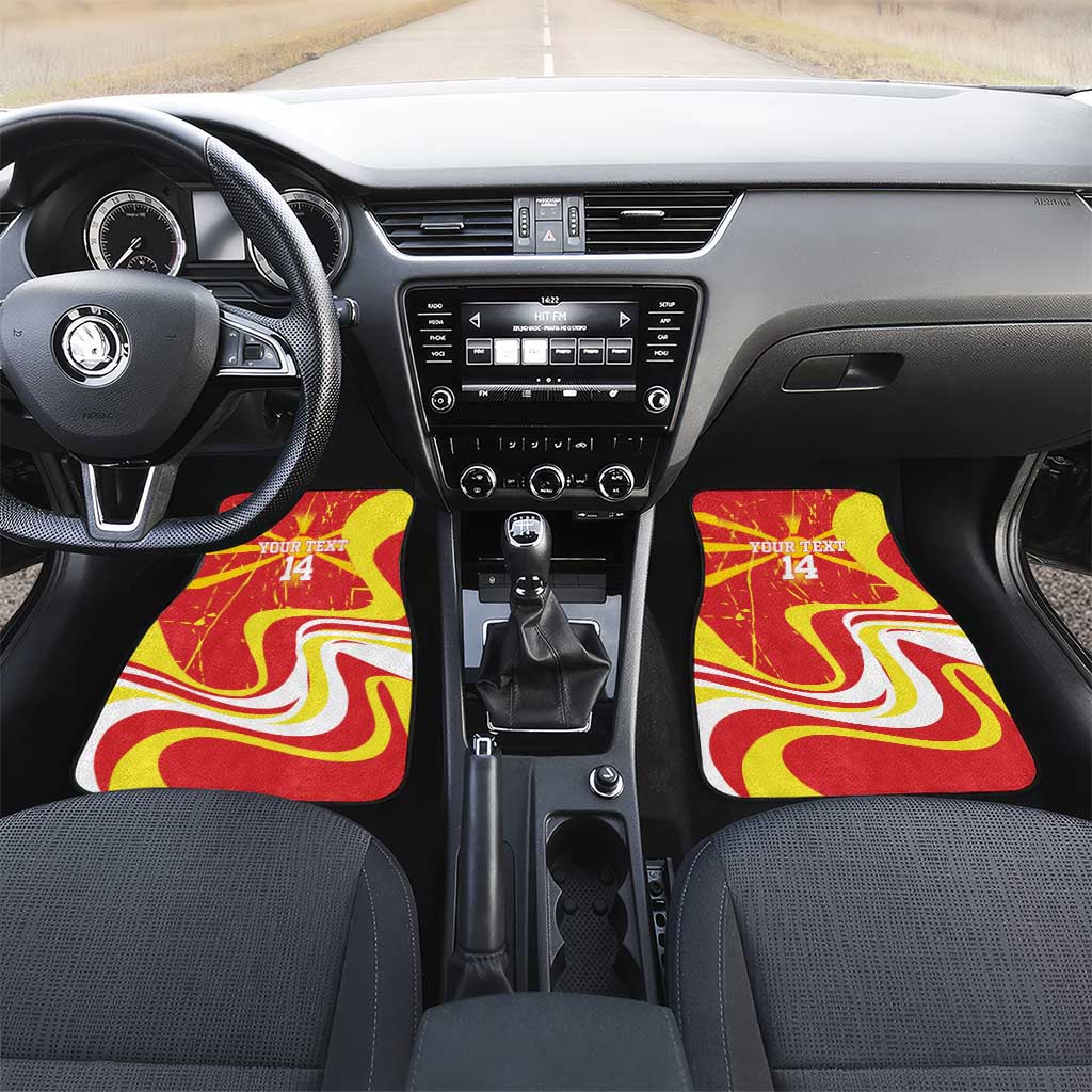Macedonia Football Custom Car Mats Go Risovi Grunge Style - Wonder Print Shop