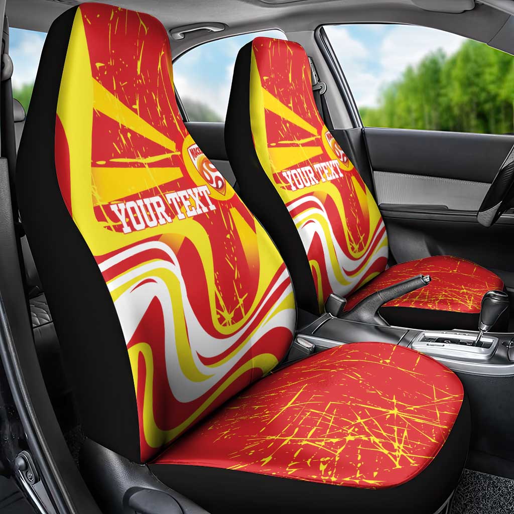 Macedonia Football Custom Car Seat Cover Go Risovi Grunge Style - Wonder Print Shop