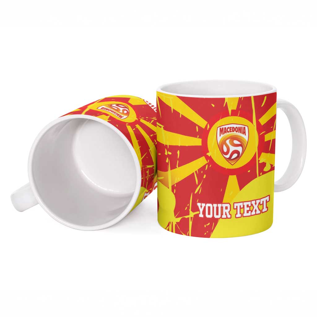 Macedonia Football Custom Ceramic Mug Go Risovi Grunge Style - Wonder Print Shop